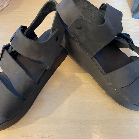 BRYR Mono Black Jesse Clog Sandal Size 7 - Picture 3 of 10